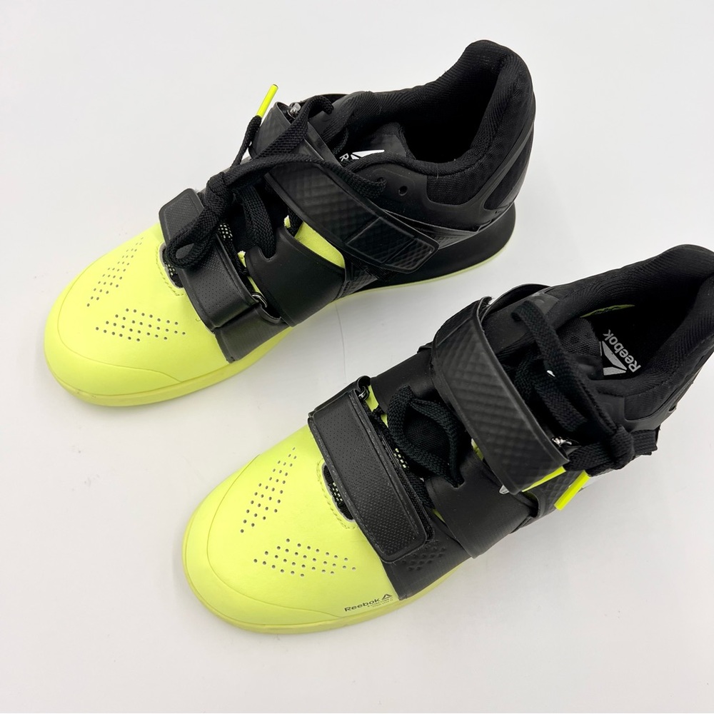 Reebok Black and Yellow Lifting Shoes - Picture 2 of 11